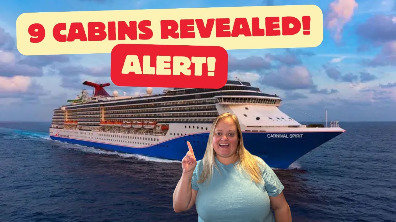 9 Carnival Spirit Cabins Revealed! + Ship tour