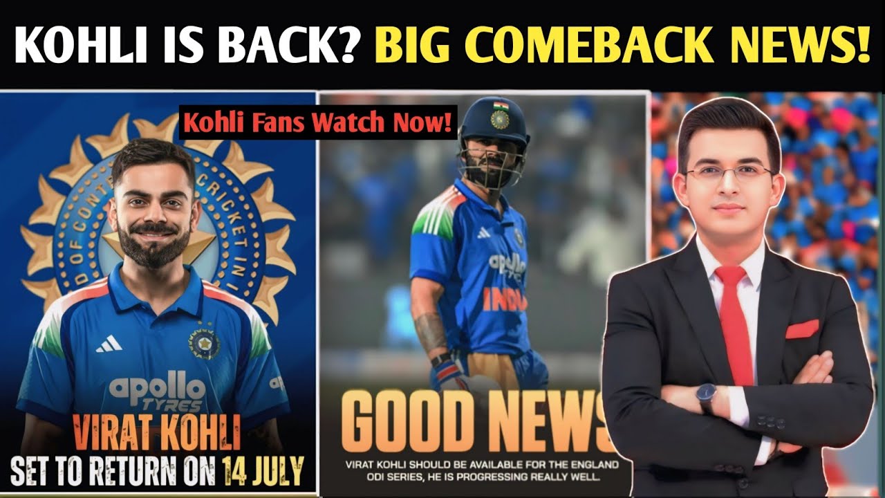 Virat Kohli Back in Action! Injury Update, England ODI Comeback & 2027 World Cup Plan 