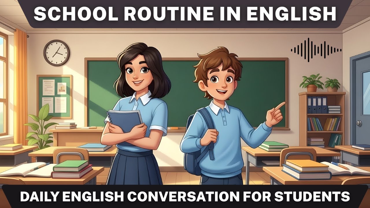 Daily School Routine in English | Real English Conversation for Beginners