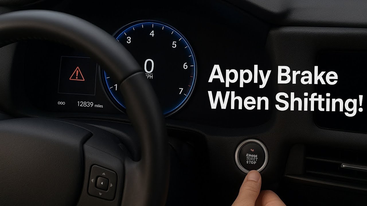 2022-2024 Lexus NX250 NX350 common problem fix Apply Brake Warning Message when Shifting out of Park