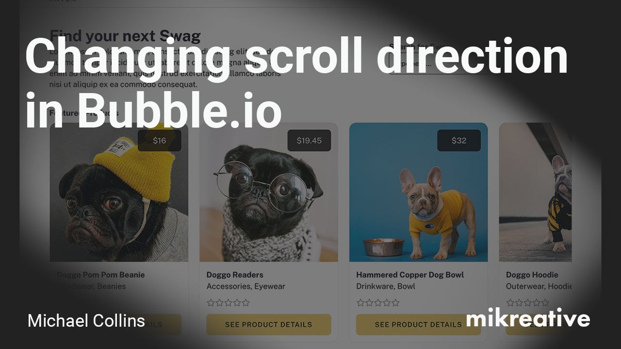 Changing Scroll Direction for Cards in Bubble.io
