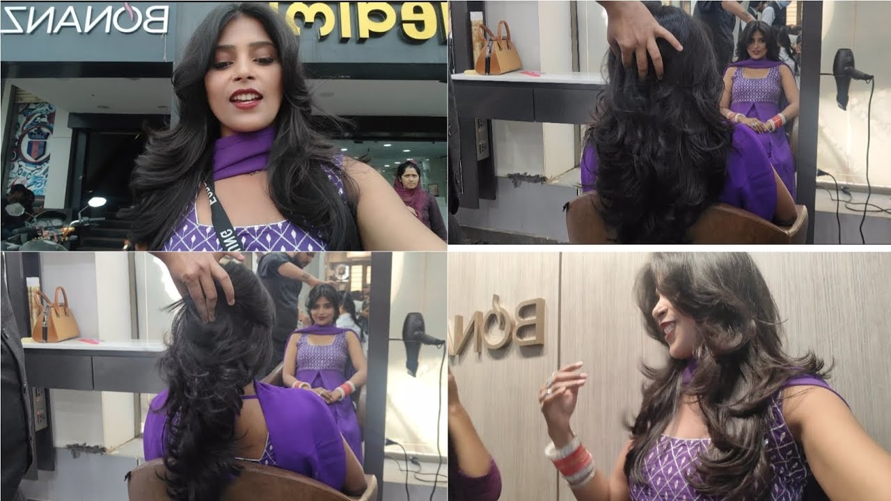 💇‍♀️ Butterfly Haircut Transformation at Bonanza Parlour Gandhidham | Layered Haircut Vlog 2025