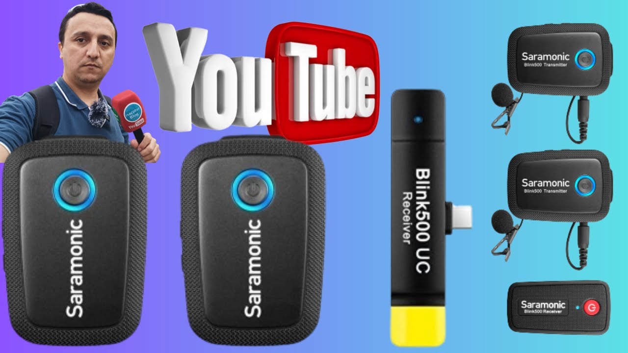 ⭐Saramonic Blink 500 Pro ✅Saramonic Blink Go-U2  ✅Saramonic Q10 Android USB Type-C Yaka Mikrofonu