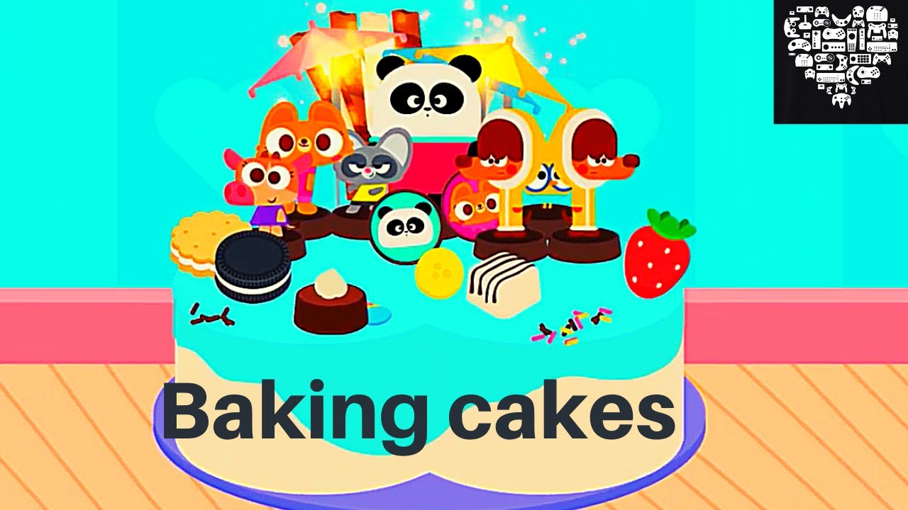 Play Fun LEARN CAKE COOKING kids games cakes bakery LINGOKIDS app
