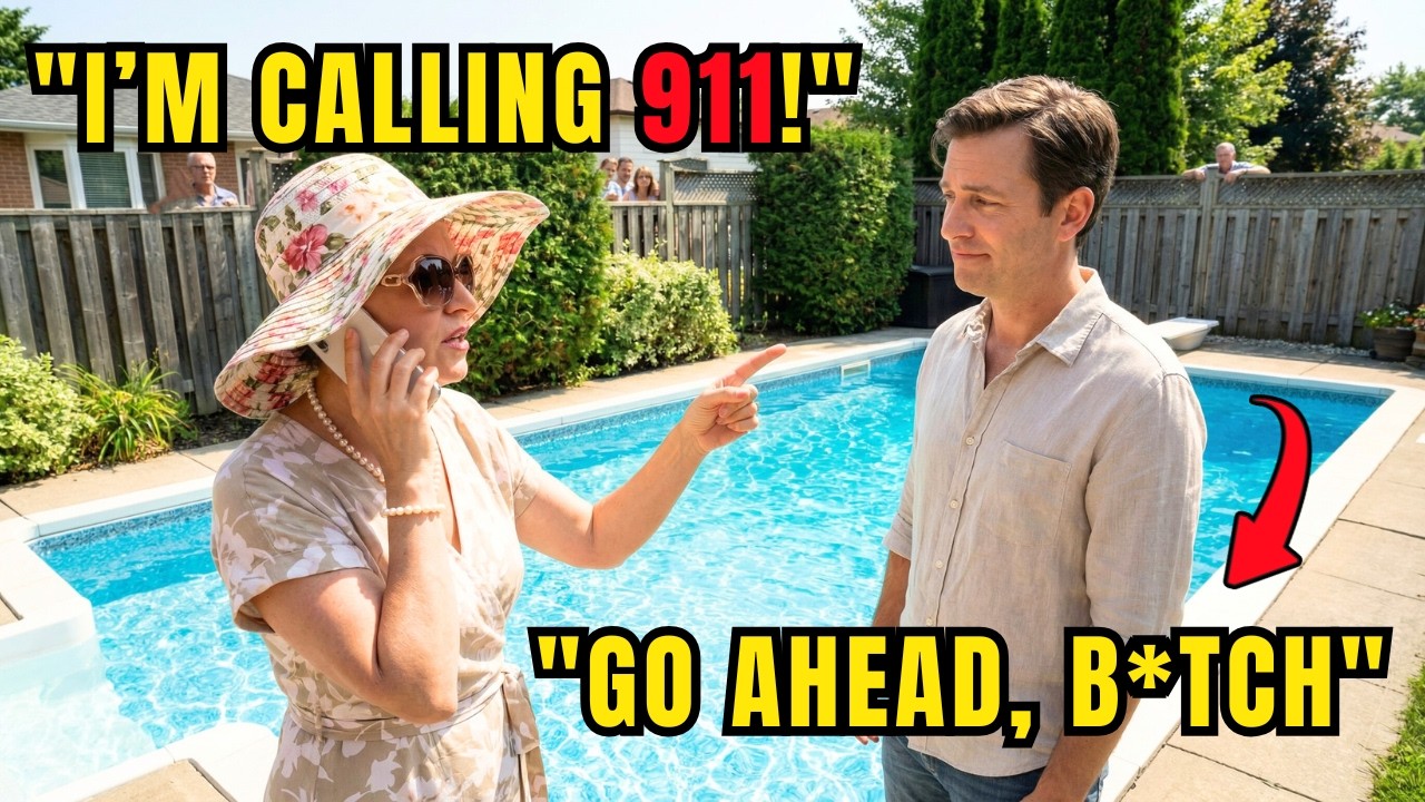HOA Karen Dialed 911 Over Pool Access — She Had No Idea What I Had Prepared