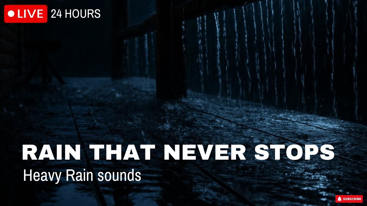 🔴 Quiet Rainstorm at the Cabin 🌧️ Eerie but Soothing