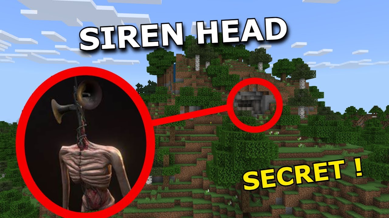 J'AI DECOUVERT LA GROTTE SECRETE DE SIREN HEAD SUR MINECRAFT