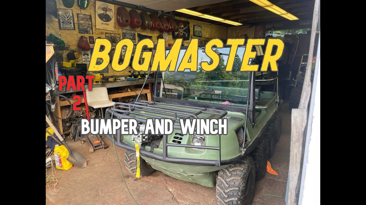 Argo Bogmaster Build Episode 2: Removable winch, bumper, windshield, canopy?