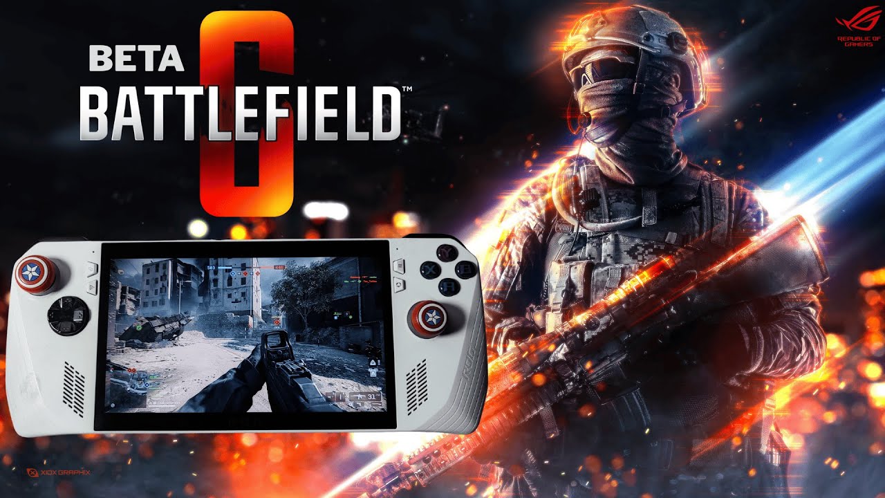 Asi es la BETA DE BATTLEFIELD 6 en  la ASUS ROG ALLY Z1 EXTREME con su MEJOR CONFIGURACION 😃