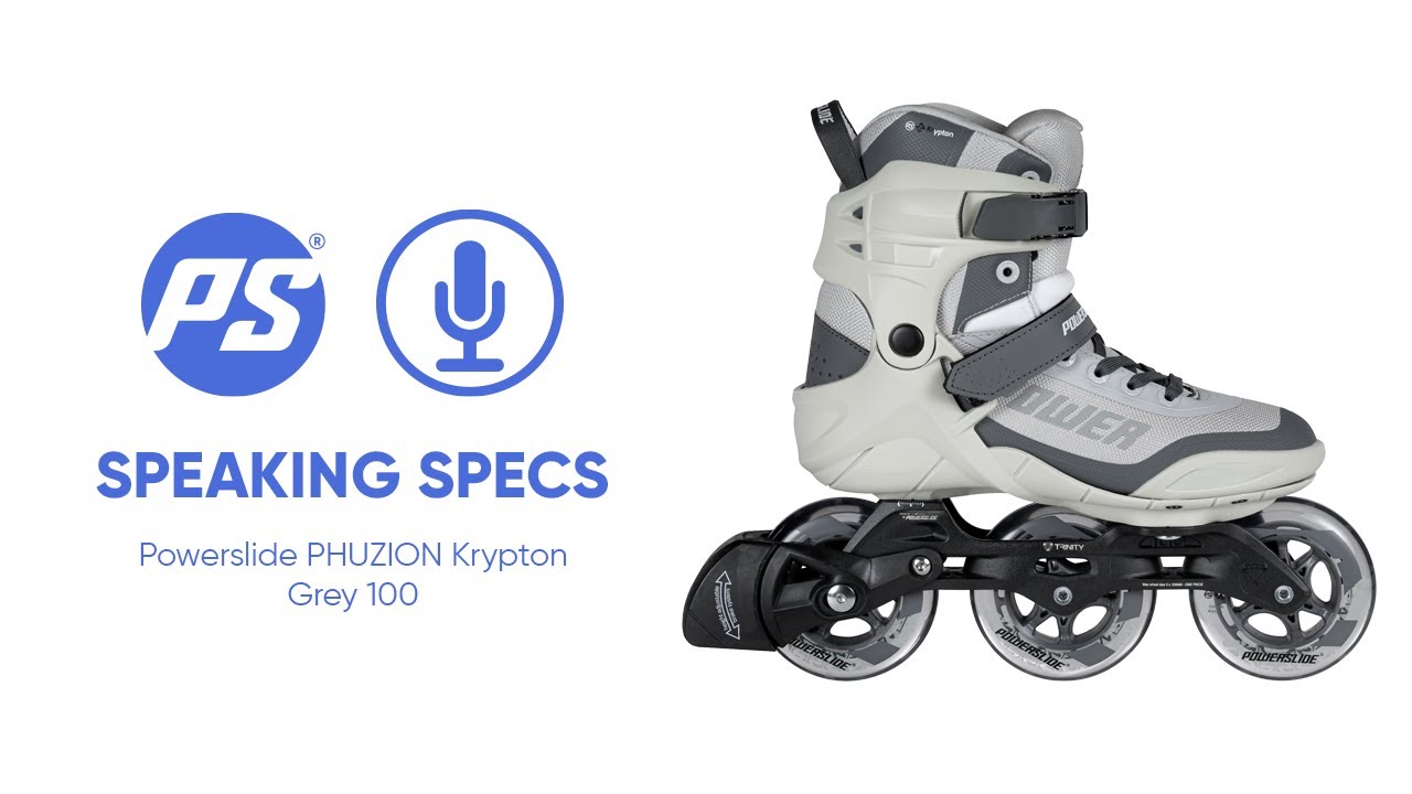 Powerslide Phuzion Krypton Grey 100 skates - Speaking Specs 2020