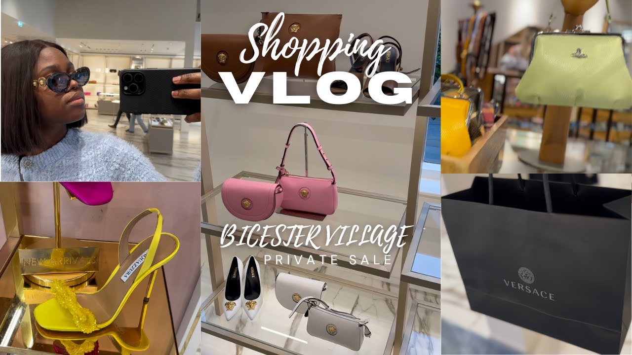 UP TO - 60% SALE AT BICESTER VILLAGE LUXERY SHOPPING VLOG | VERSACE| BALMAIN |  AQUAZZURA | MCQUEEN