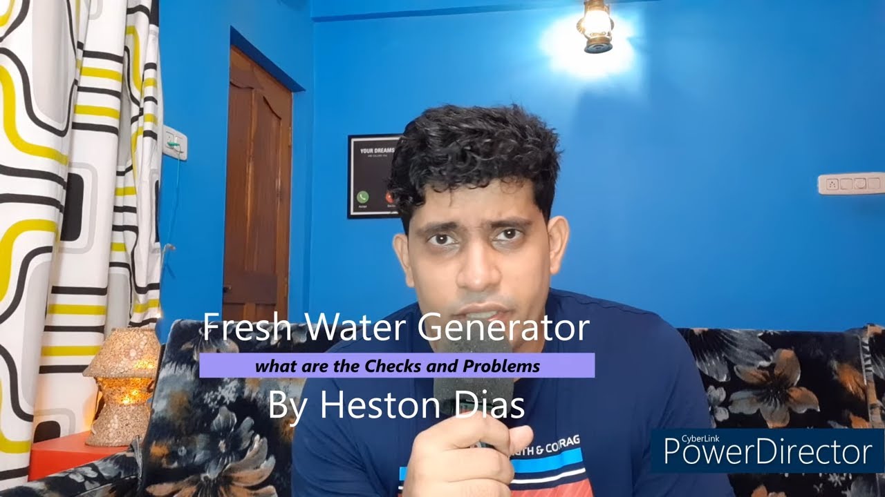 How And when to start Fresh Water Generator, checks and cleaning #freshwatergenerator #checks #FWG
