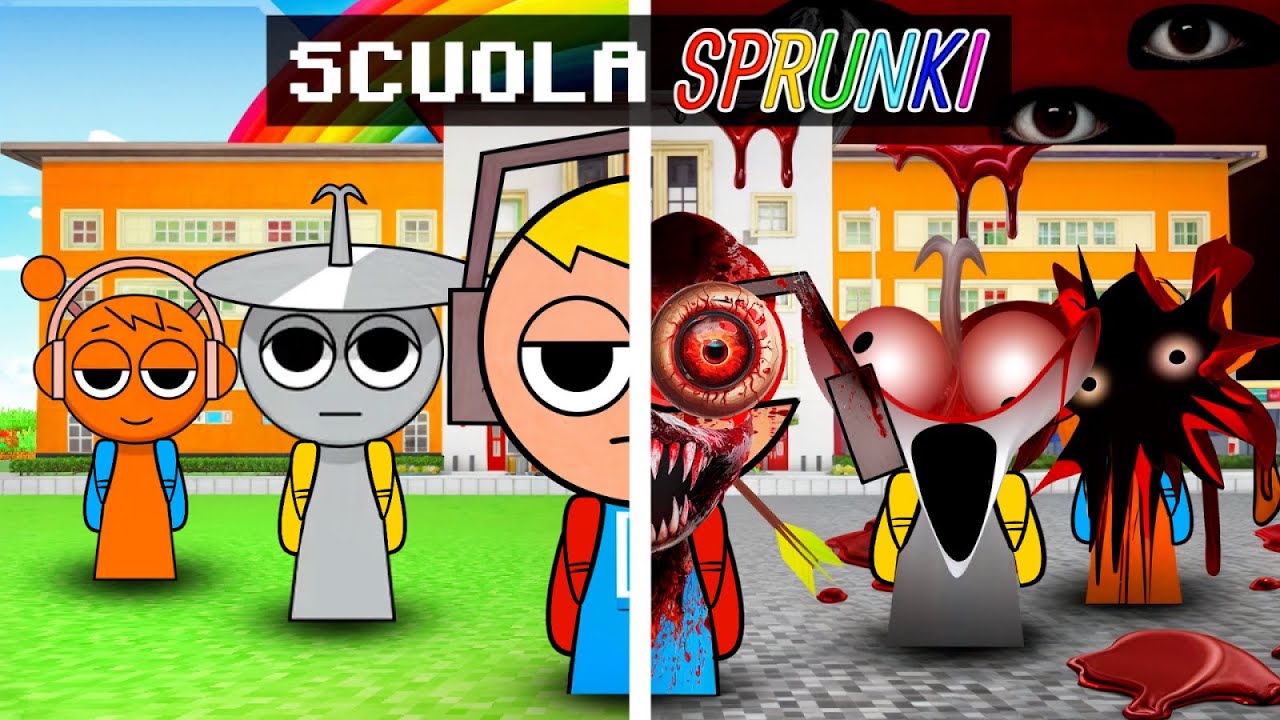 SBRISER è nella SCUOLA di SPRUNKI su MINECRAFT!