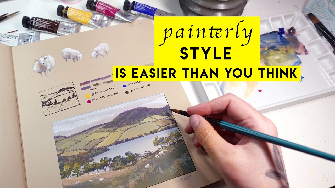 Painterly Techniques with Gouache ✶ MY TOP 3 TIPS