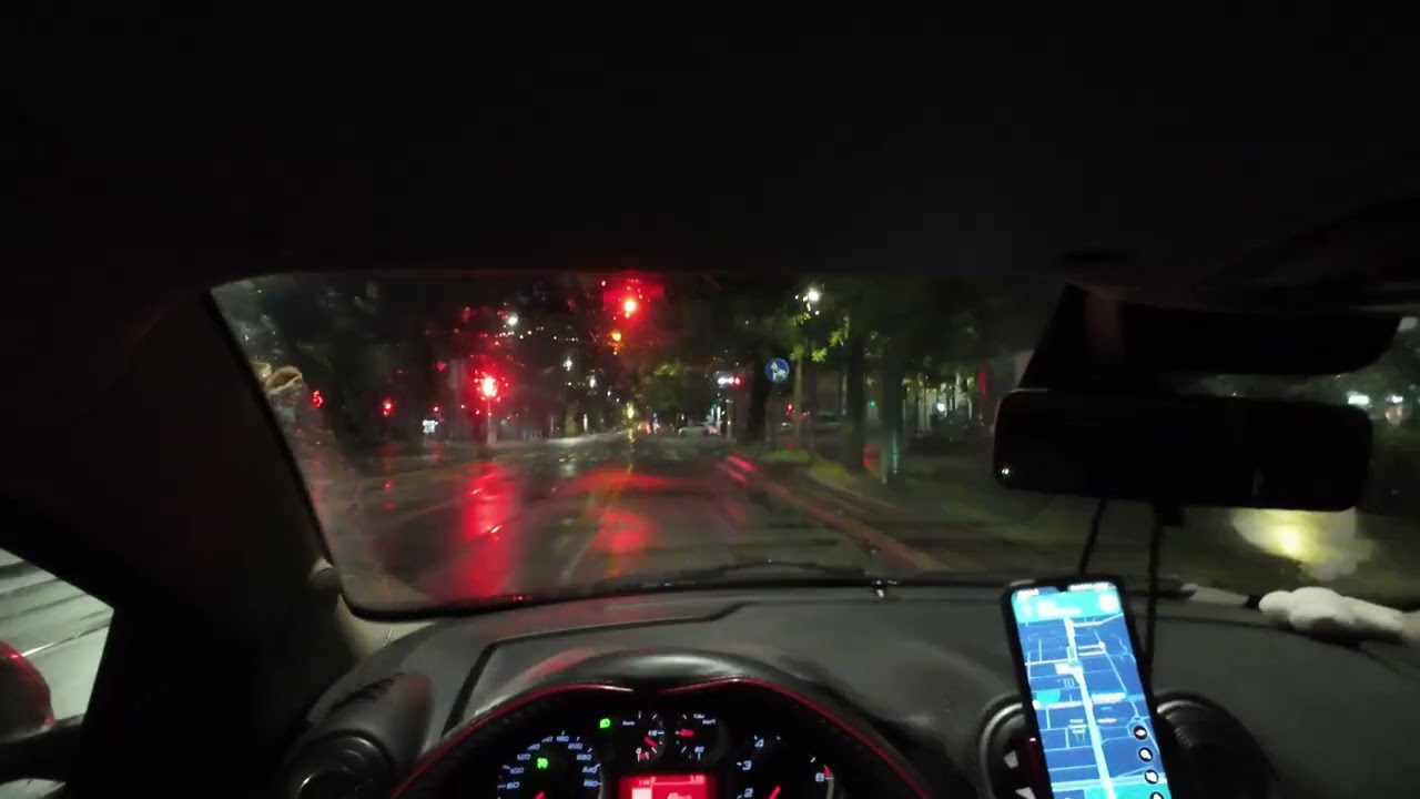 POV Ночная поездка в Милане 4K 🚗🌙