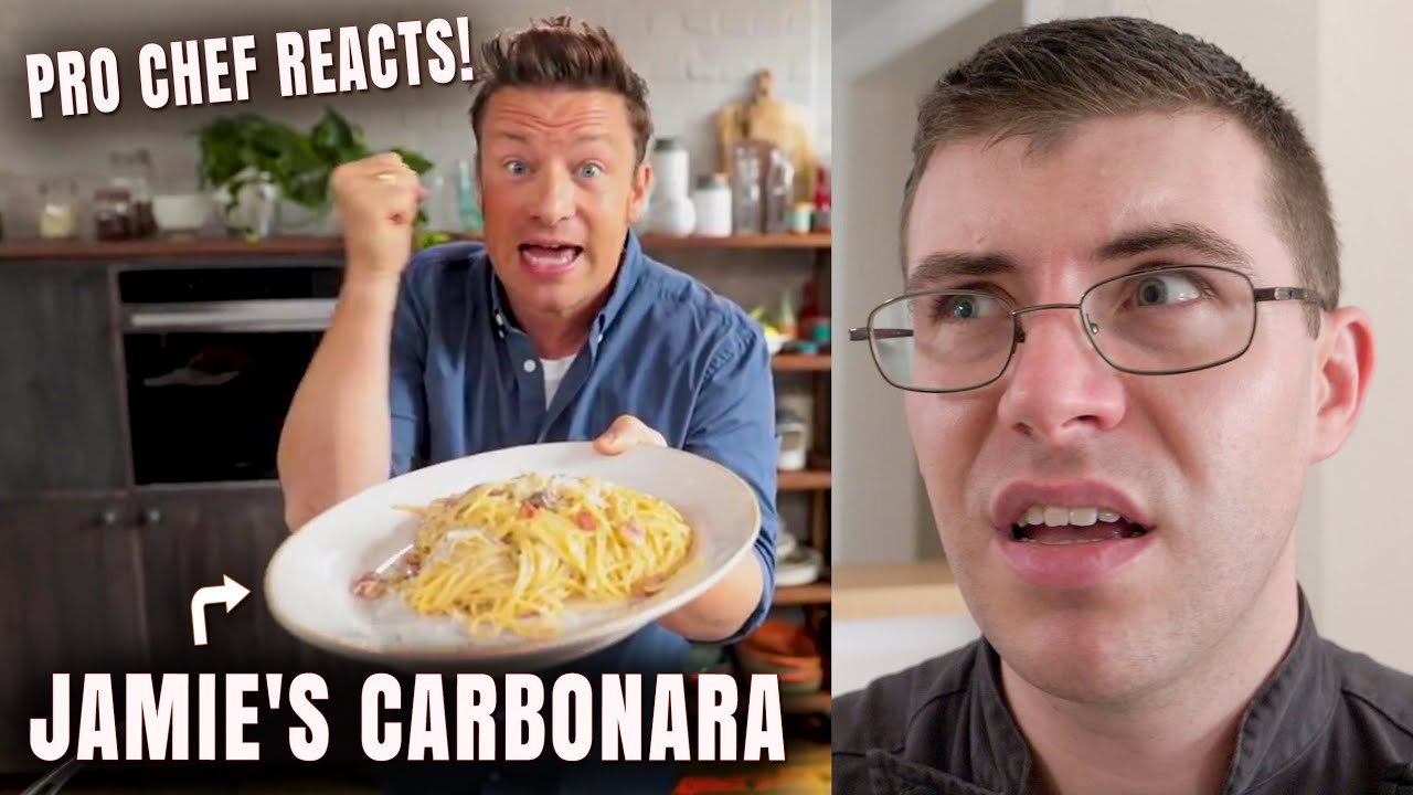 Pro Chef Reacts... To Jamie Oliver's AUTHENTIC Carbonara?