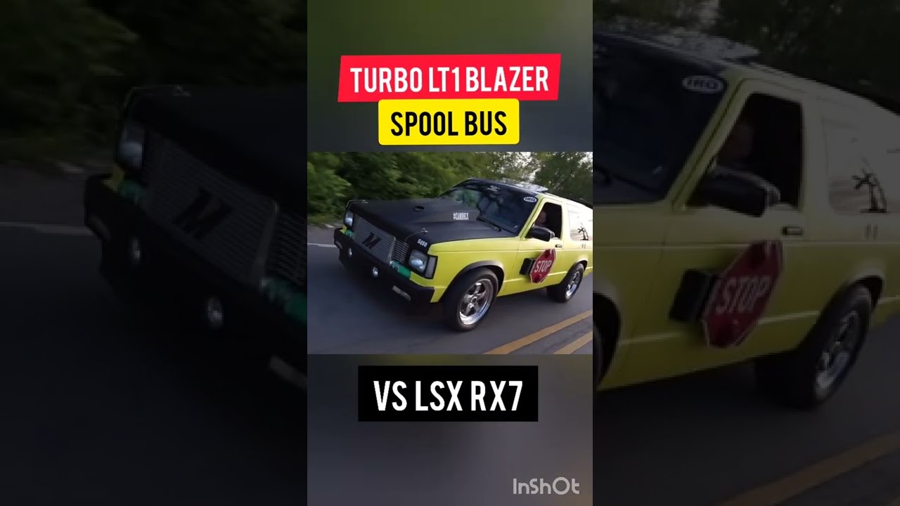 BIG TURBO LT1 BLAZER -- SPOOL BUS vs LSX RX7