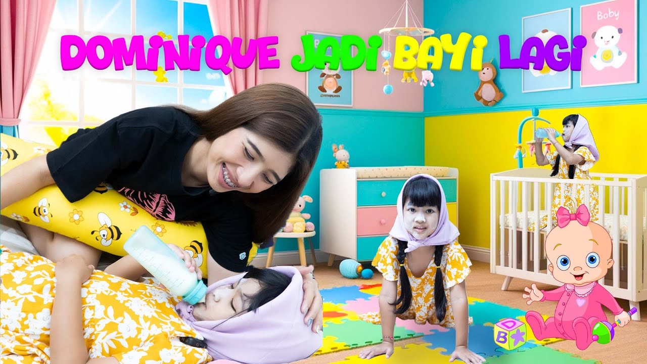 DOMINIQUE MENDADAK JADI BAYI LAGI😱!! MAMI HAPPY BANGET ADA BAYI DOM SUPER GEMES🥰 #trend