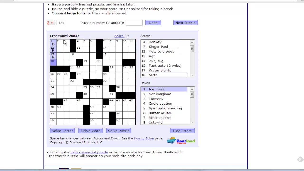 Where to Get Crosswords&nbsp;Online
