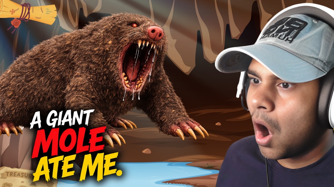 A Giant Mole Ate Me While Digging! 😱 | A Game About Digging A Hole