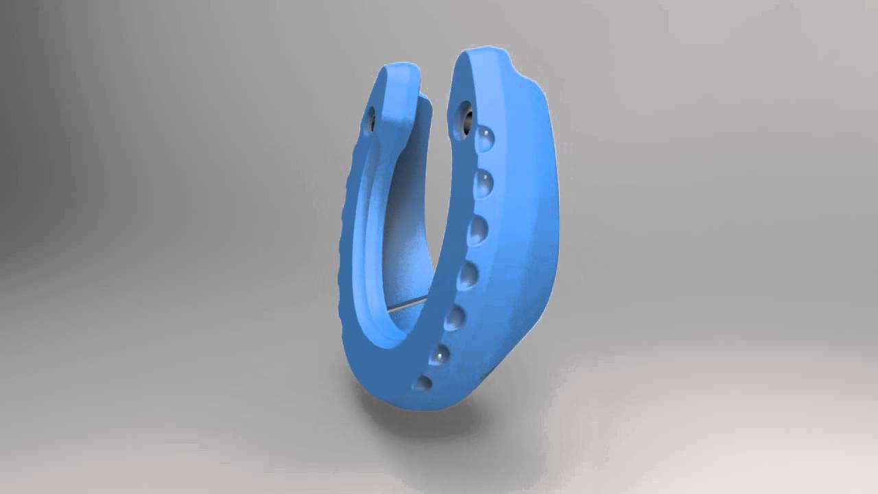 Glushu - precision engineered glue on horse shoe