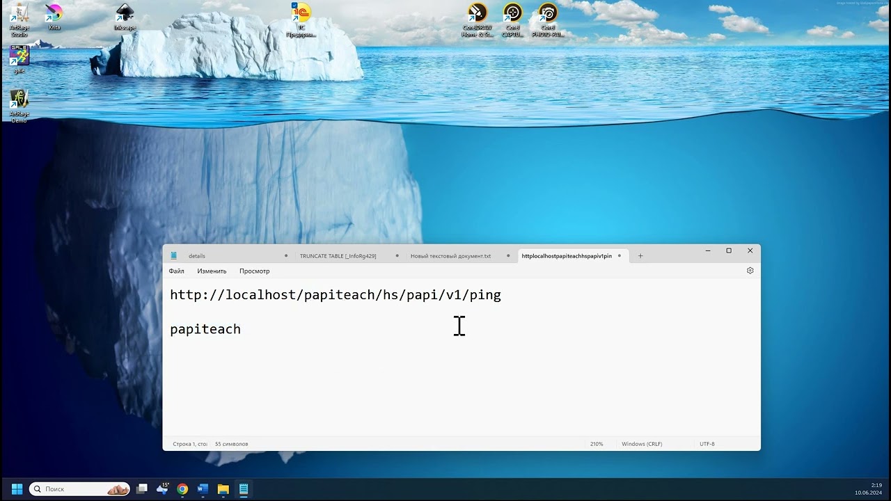 Создание метода ping в PAPI