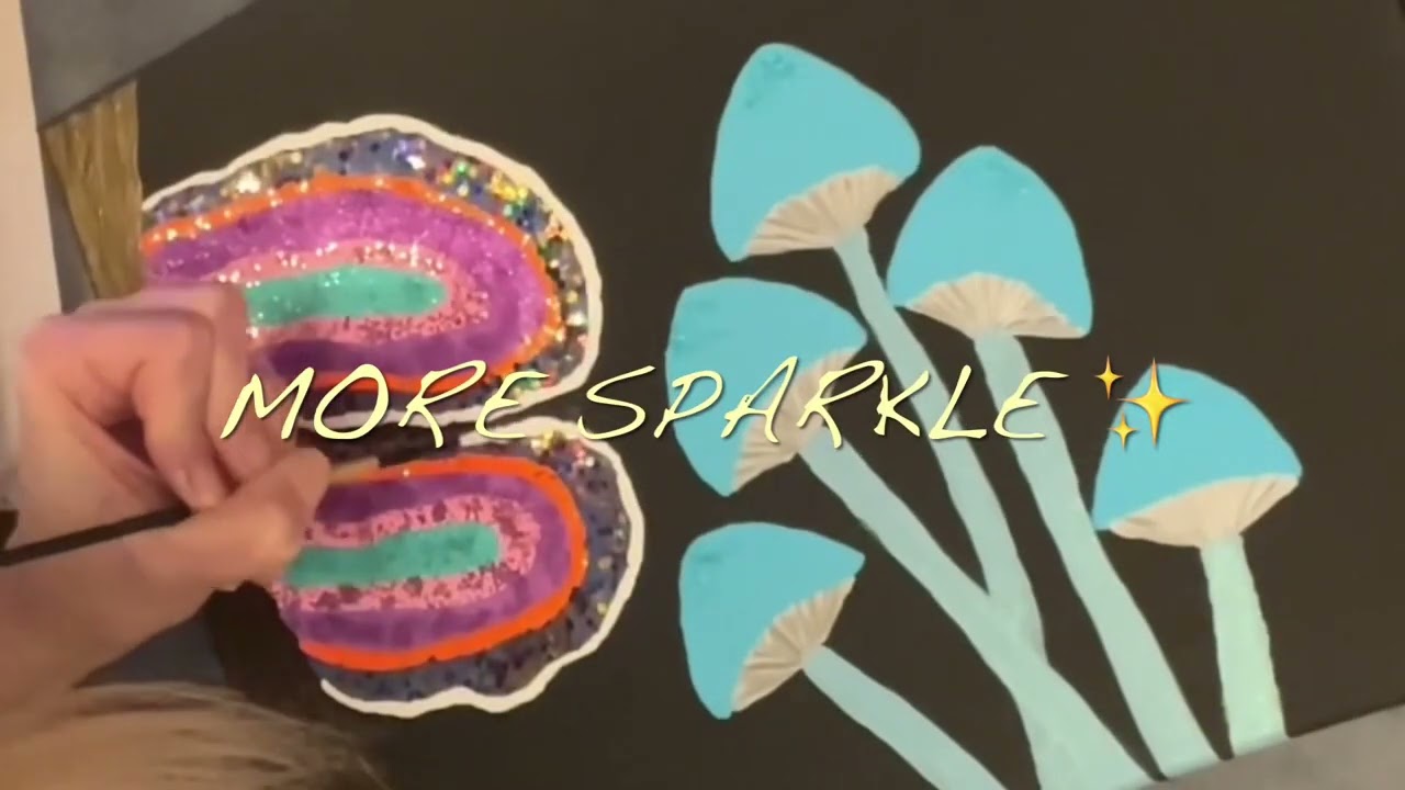 Happy New Year 2024 Magic Mushroom Art by B.R.B.
