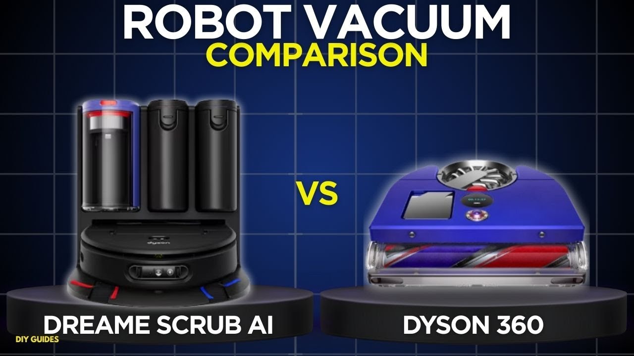 Dreame Spot+Scrub AI vs Dyson 360 Vis Nav Comparison | Which Robot Cleans Stains and Corners Better?