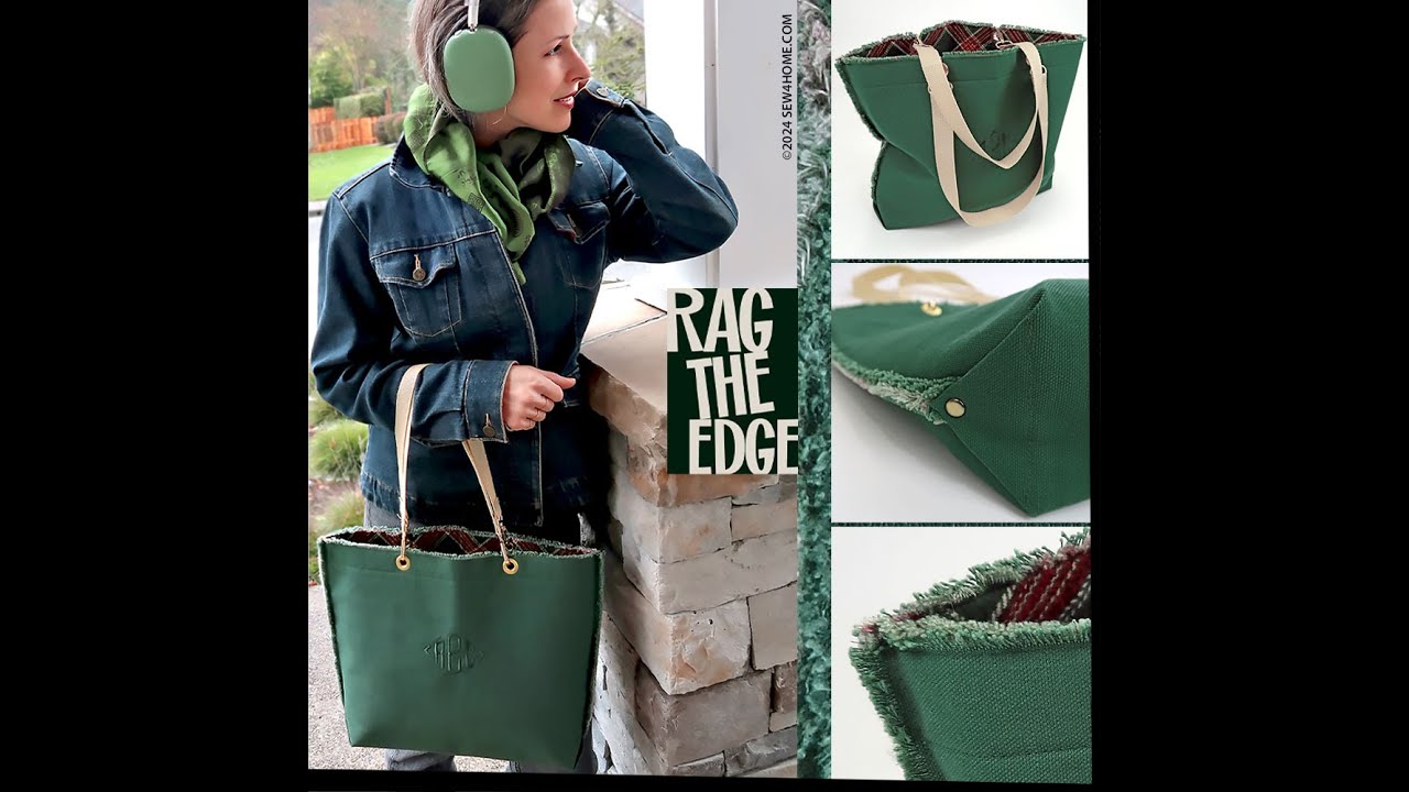 Ragged Edge Totes in Two Sizes