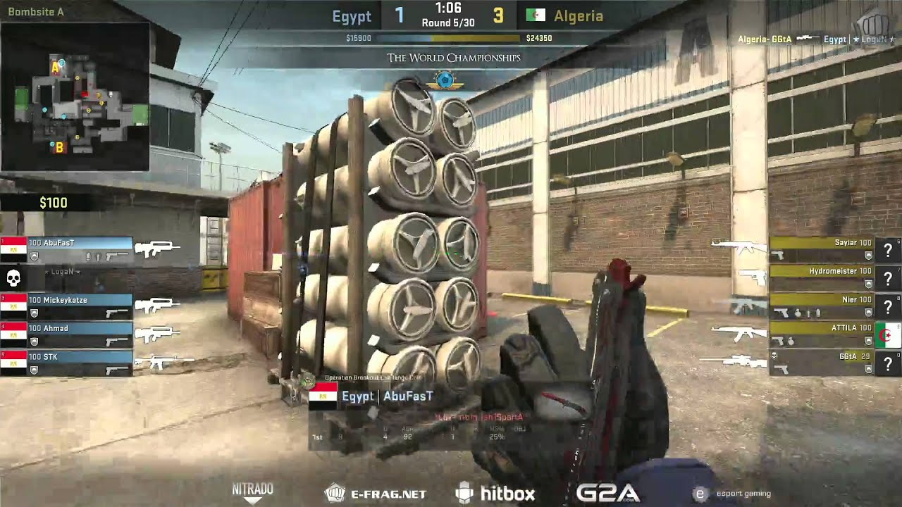 The World Championships 2015 (African Qualifier) | Algeria vs. Egypt | (Map: Cache)