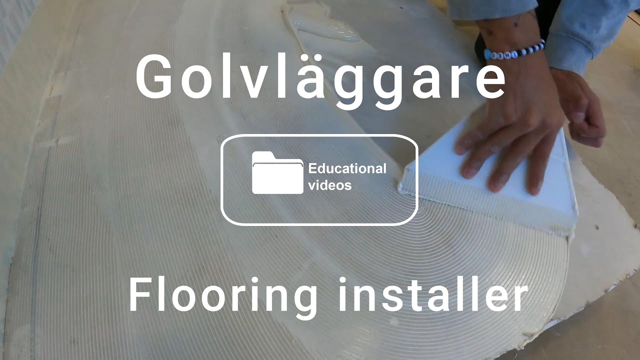 Bygg och anläggning 1&2 mattläggning i badrum, flooring installer rubber carpet