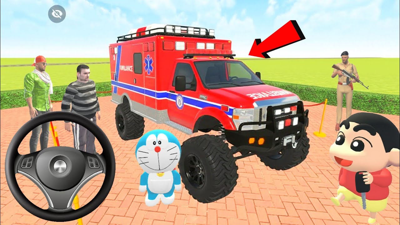 Franklin purchase new modified ambulance 🚑 in Indian Theft auto simulator