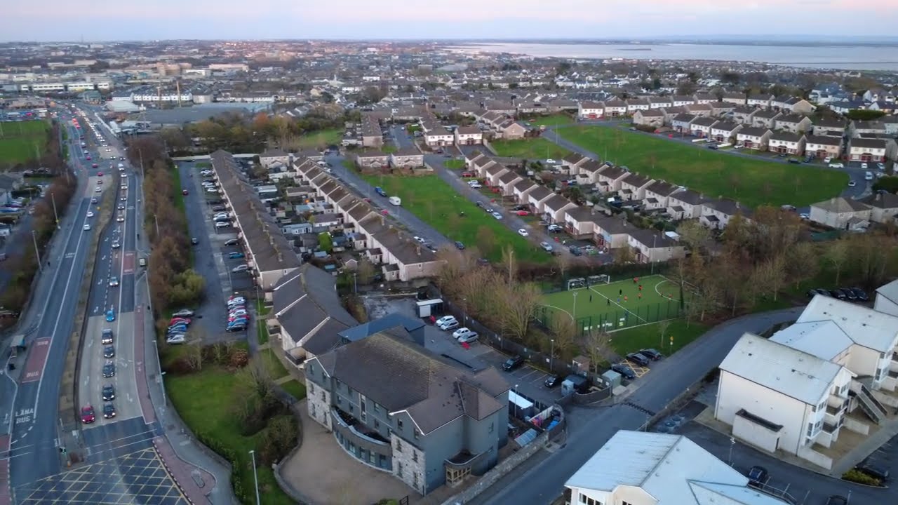 360 view of Rahoon - Galway City Mar 2026, quiet afternoon 6pm, sunset and not a lot of traffic
