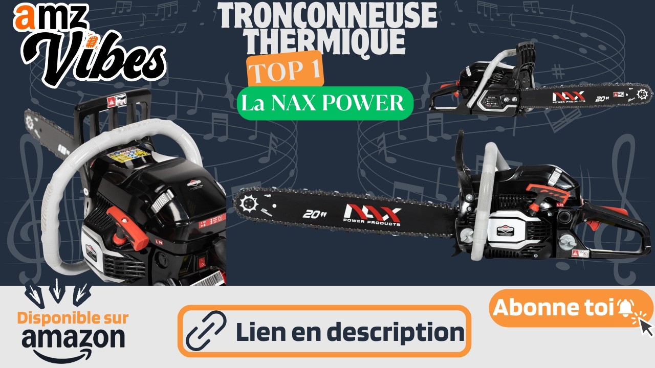 NAX 500C 🔥 Tronçonneuse Thermique 61,5 cm3 – Puissance 2 kW ! Test & Avis! En chanson 🎶