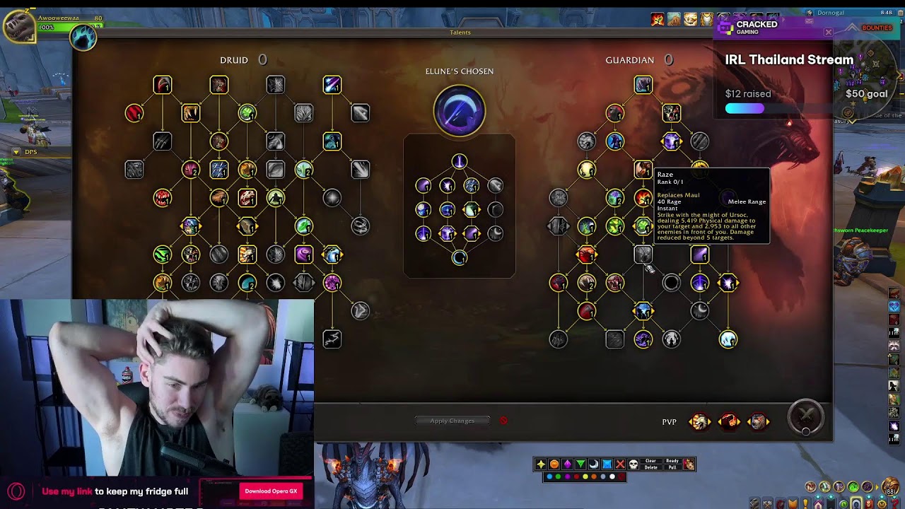 Guardian Druid Prepatch! New talents/build! I am macroing ironfur. Come hangout and say hi!