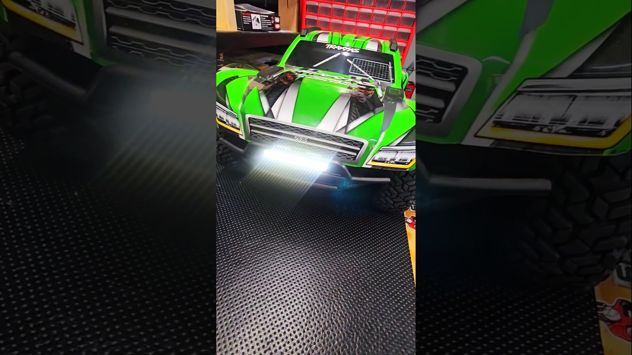 Maxx Slash LED light kit! These are bright!! #traxxas #rccar #rcbasher #maxxslash #basherz_den