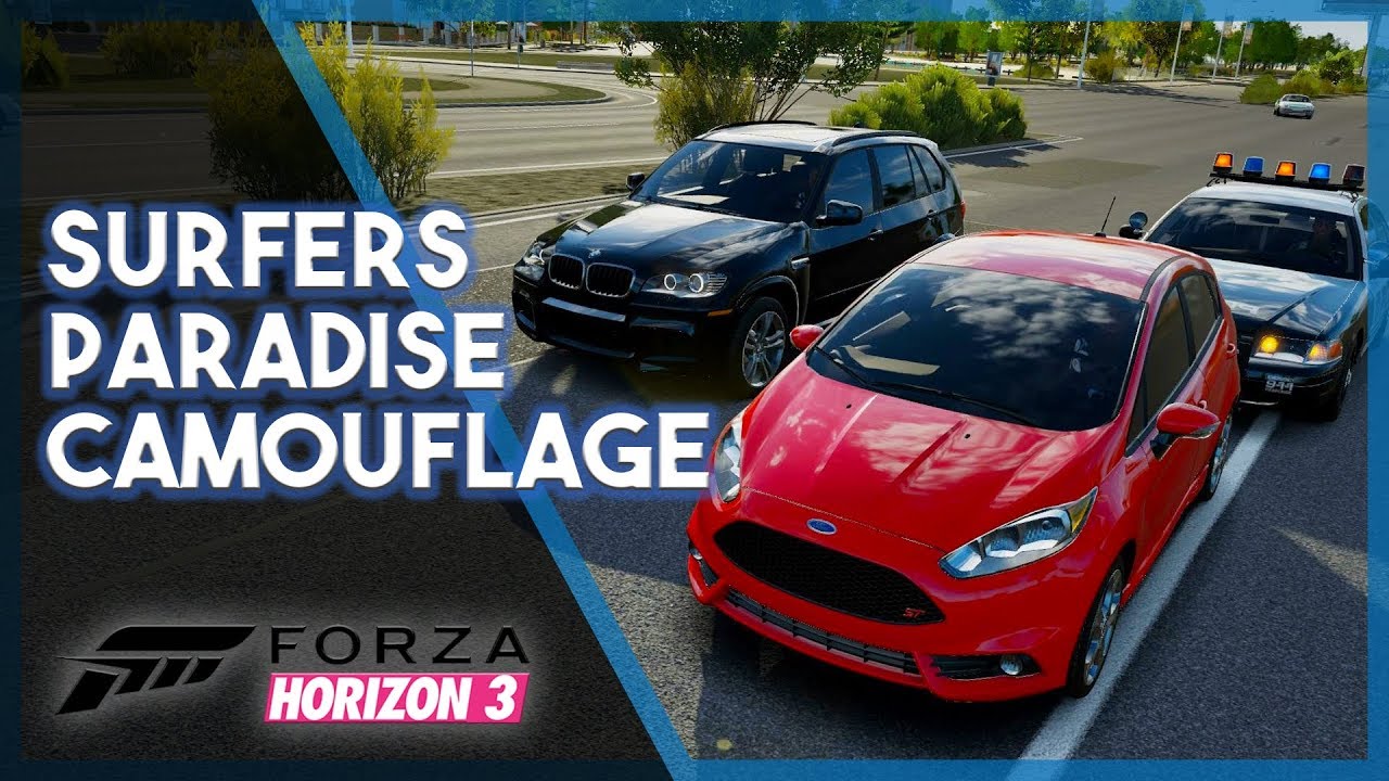 Forza Horizon 3 | Surfers Paradise Camouflage! (City Camouflage Mini Game)