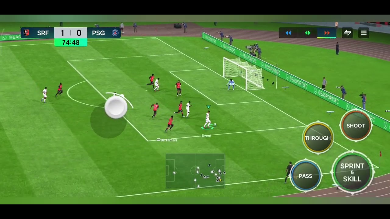 Playing Football center in fc mobile 26