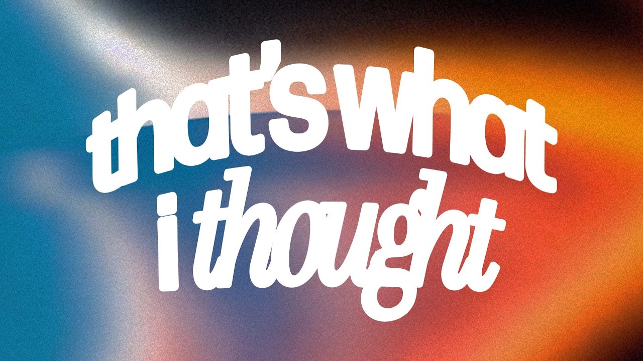 That's What I Thought | Pastor Quinones