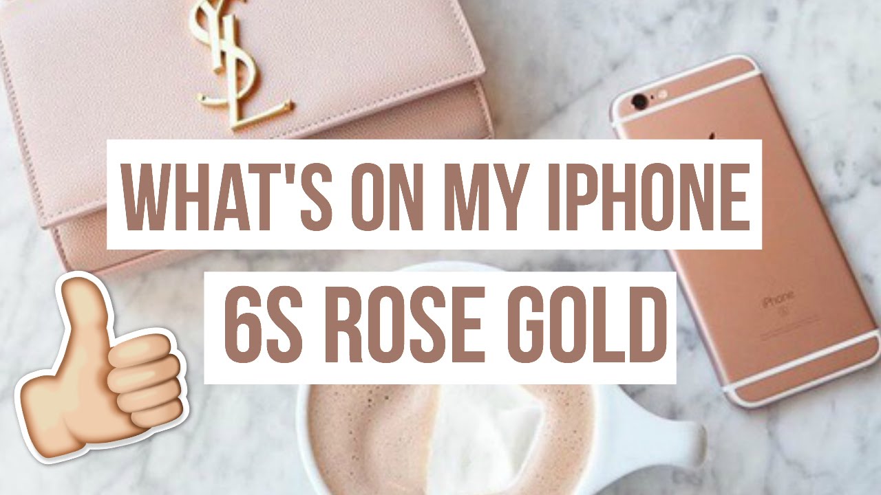 ➳ WHAT'S ON MY IPHONE 6S ROSE GOLD ( Applis triées par couleurs )