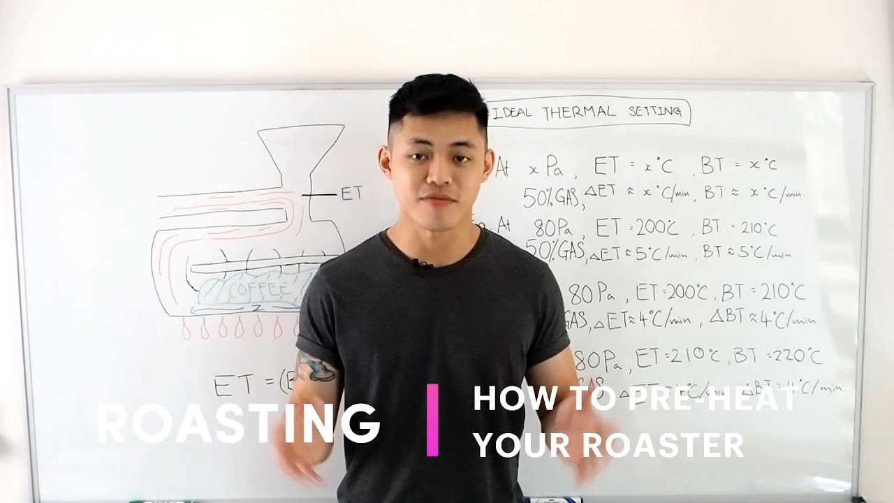 How to pre-heat your coffee roaster: HEAT DYNAMICS in a DRUM COFFEE ROASTER