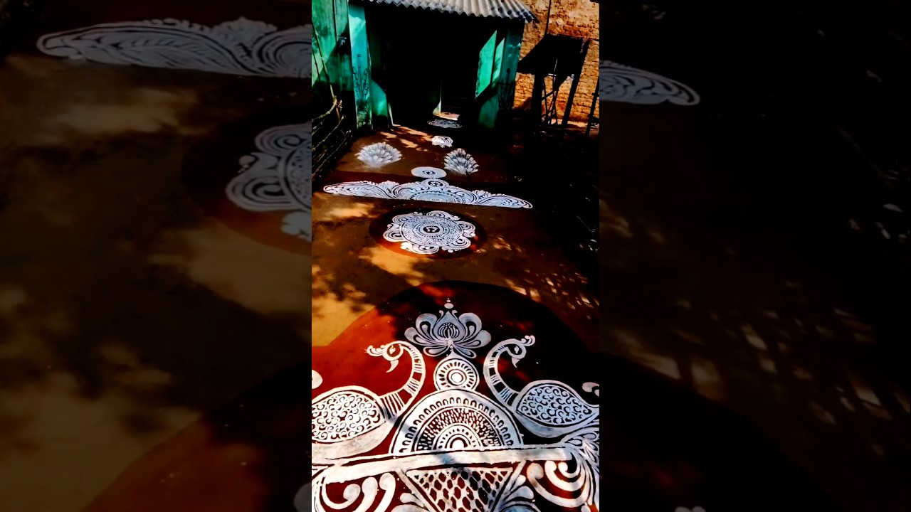 Manabasagurubar jhoti chita #alpana #rangoli #jhoti #jhoti #chitajhoti #manabasagurubarajhotichita