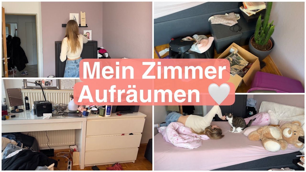 Mein Zimmer Aufräumen🤍