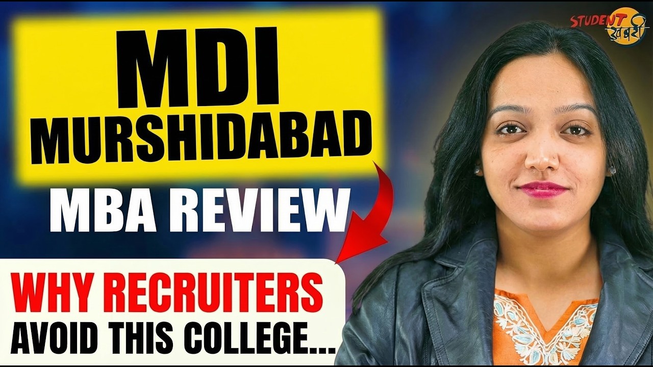 MDI Murshidabad MBA Review | Why Recruiters Avoid This College | Placement Reality #mba