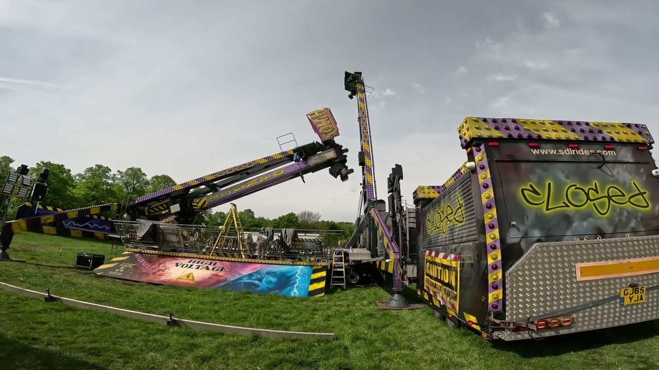 Knutsford funfair pull on and build up part 2
