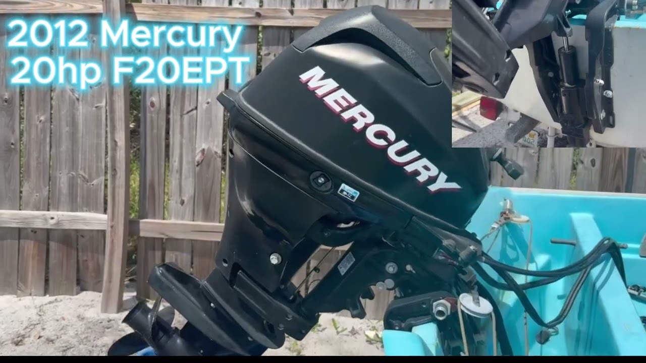2012 mercury 20 hp outboard motor tilt trim unit  test