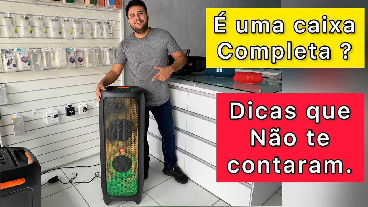 Caixa de som JBL party box 1000 | dicas review, PODEROSA e GIGANTE