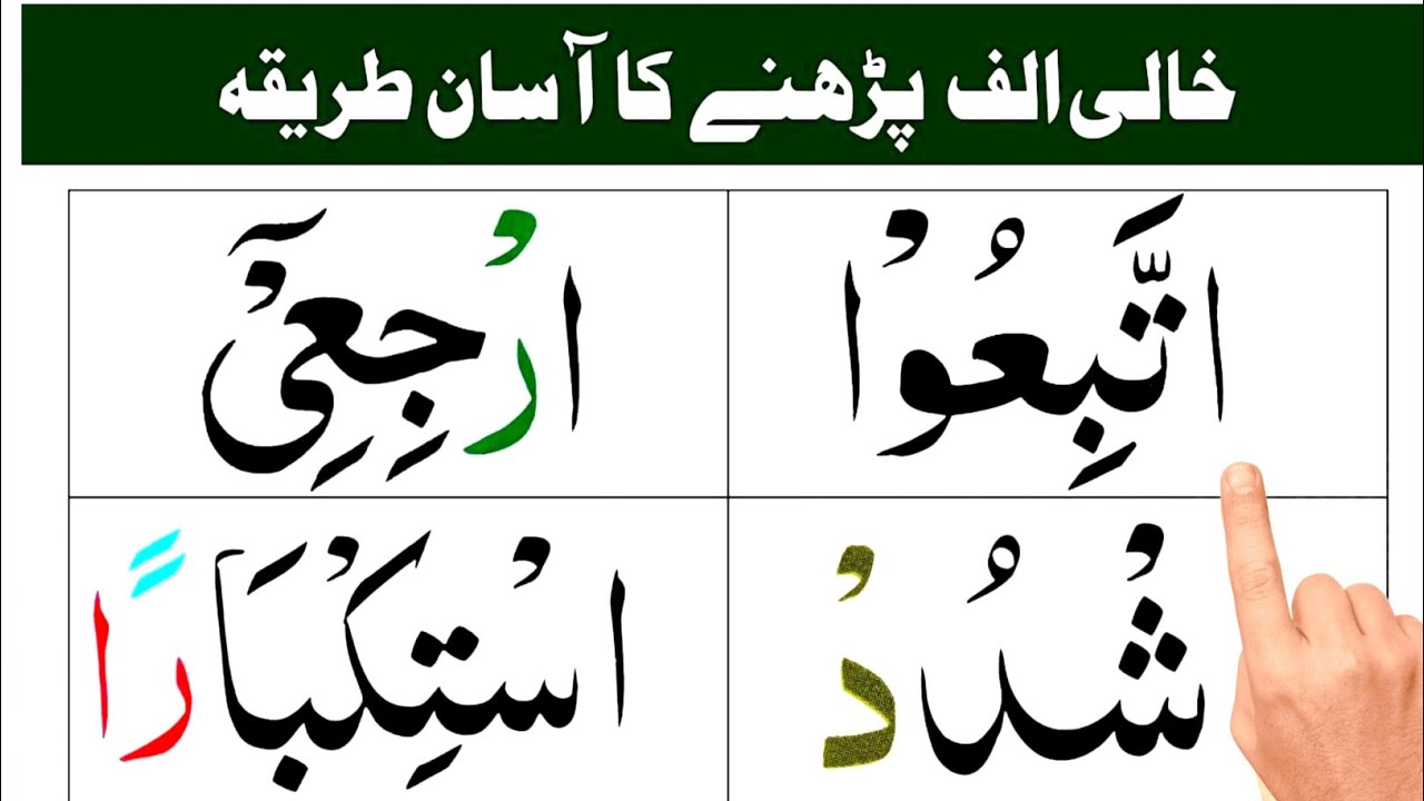 Khali Alif Ka Qaida | Learn Quran Easily | Tajweed