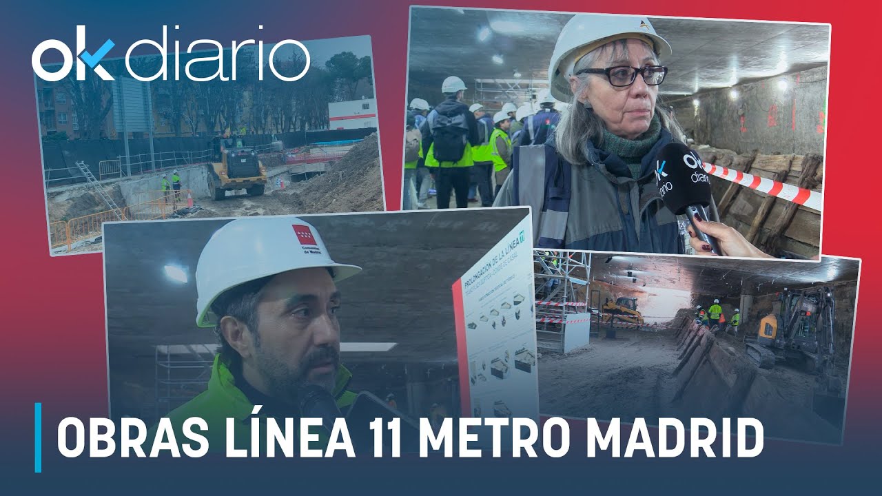 OKDIARIO entra en las obras que convertirán la línea 11 de Metro en la gran diagonal de Madrid