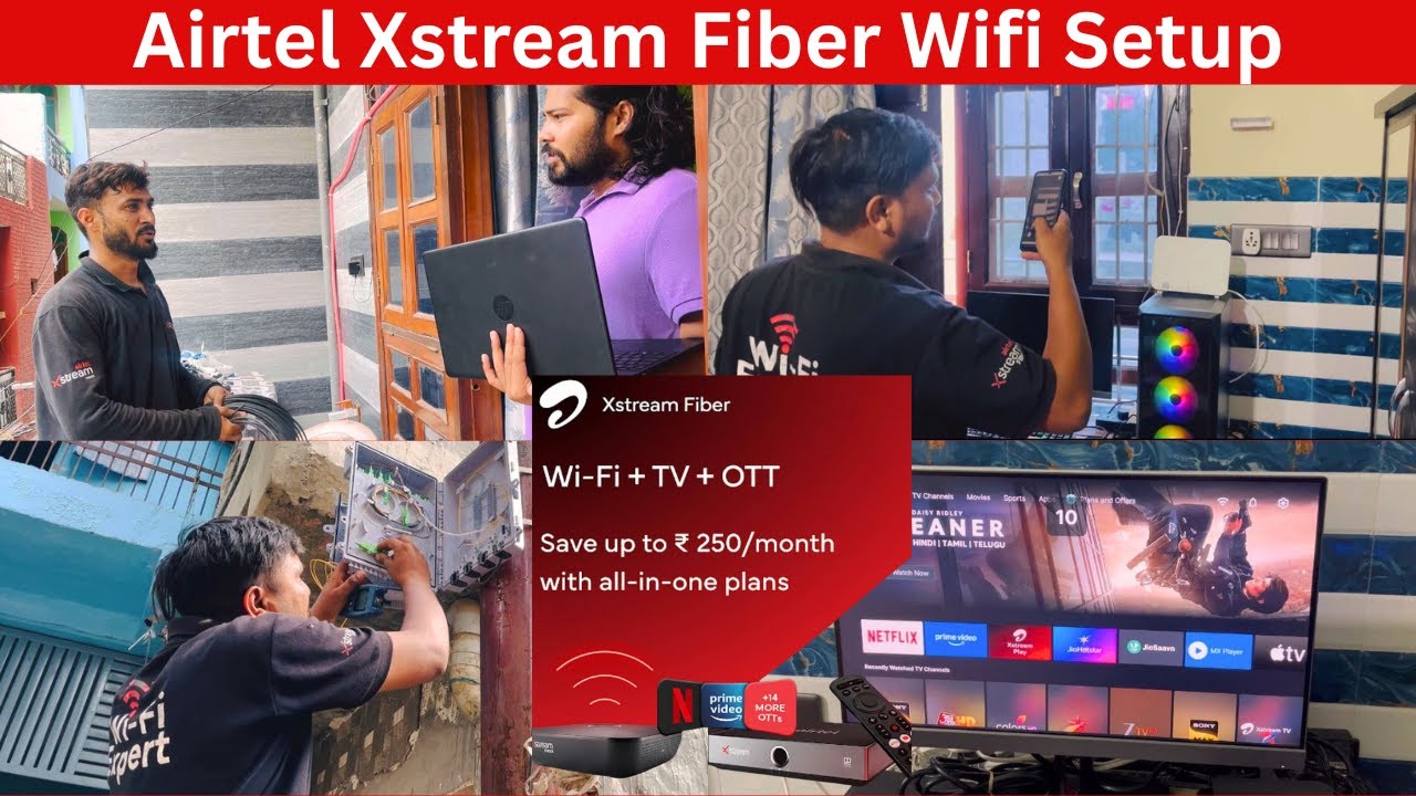 Airtel Fiber Setup at Home 🏠 | Jio से परेशान होकर बदला Wifi! #airtel #airtelfiber #wifi #jio
